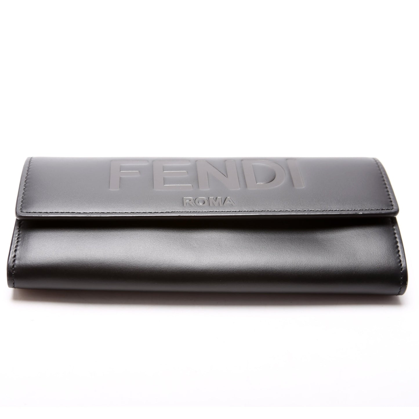 8M0251 Logo Leather Flap Wallet