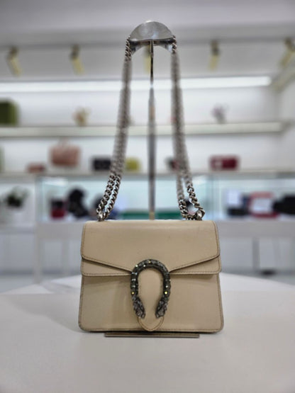 Gucci White Leather Dionysus Mini Shoulder Bag 421970 99017260