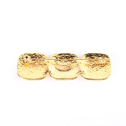 CC Triple Square Brooch