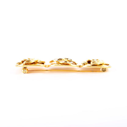 CC Triple Square Brooch