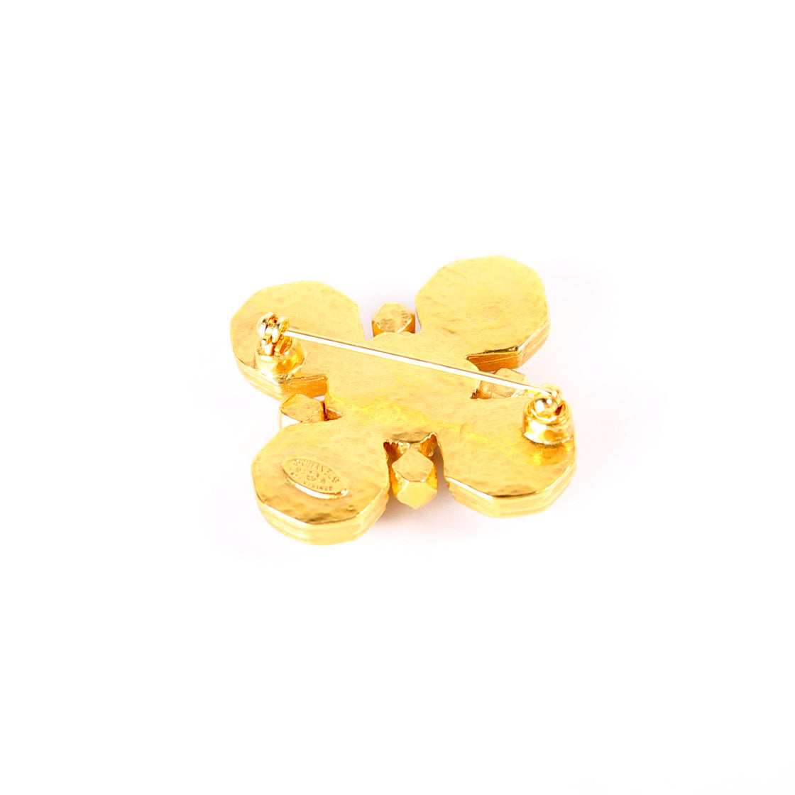 CC Faux Pearl Brooch