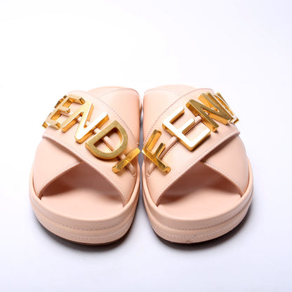 Fendigraphy Leather Sandal Size 39