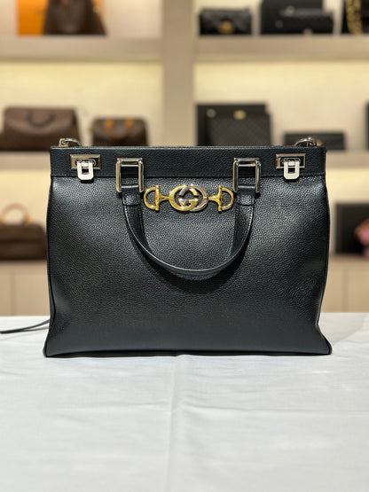 Gucci Jumi Medium Top Handle Black Shoulder Bag 564714 100884168
