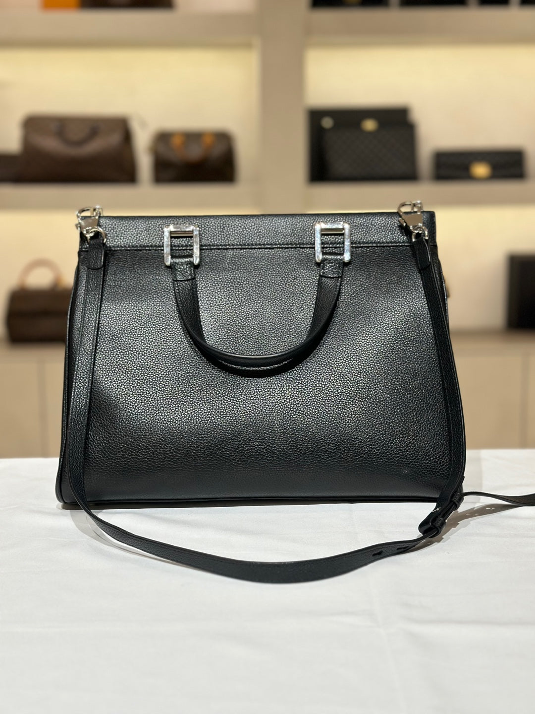 Gucci Jumi Medium Top Handle Black Shoulder Bag 564714 100884168