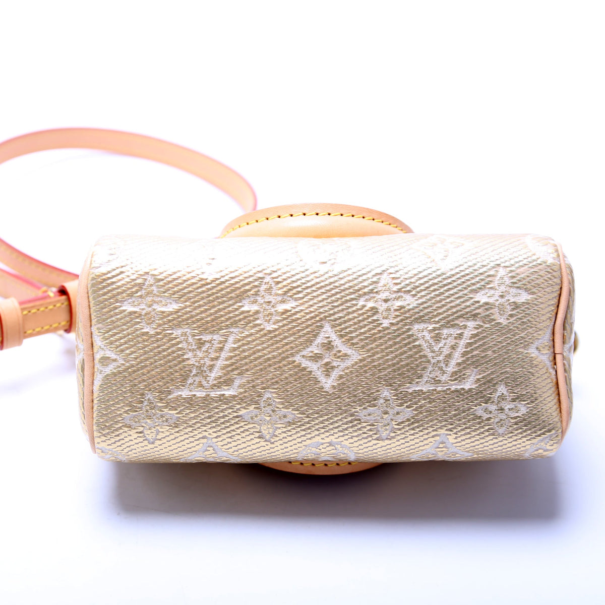 Louis-Vuitton Nano Speedy Monoglam