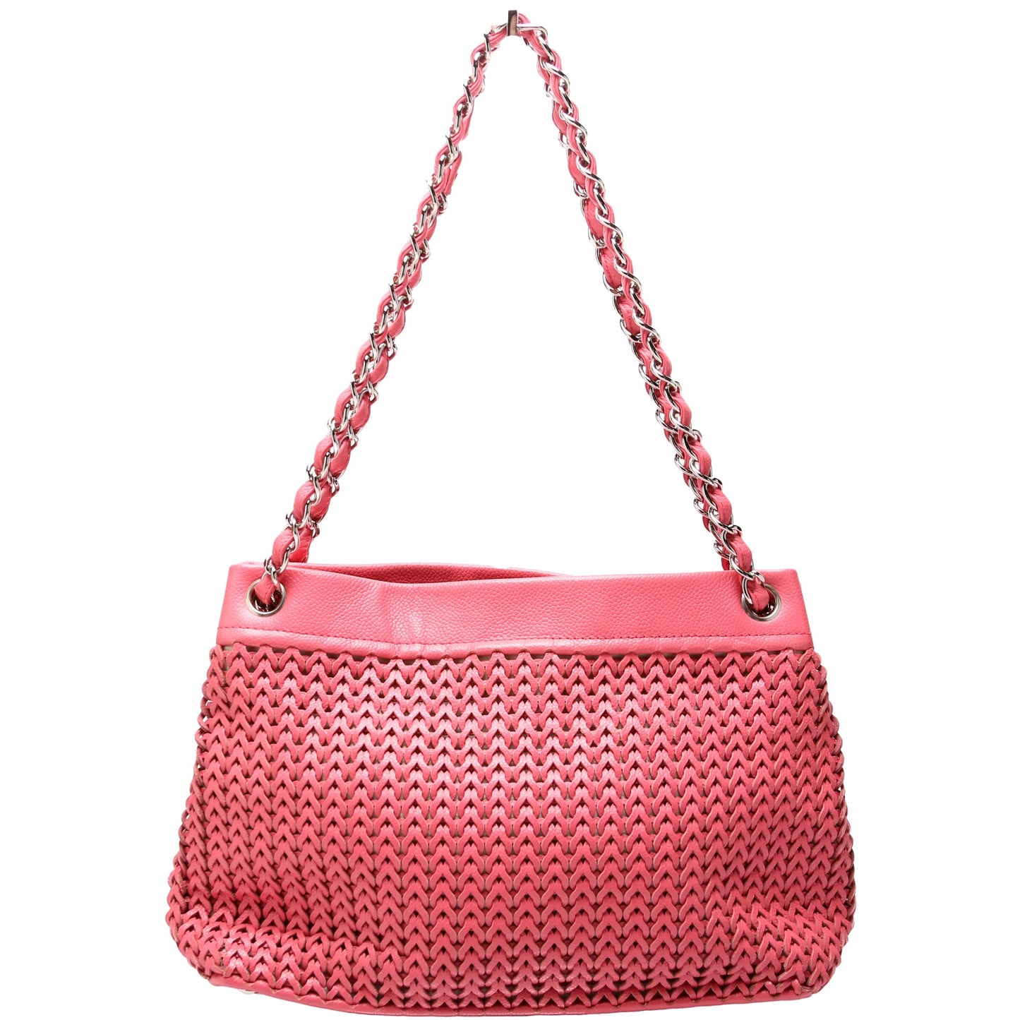 Braided Caviar Chain Tote 9M