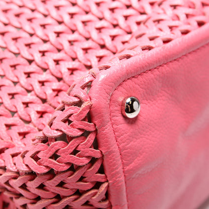 Braided Caviar Chain Tote 9M