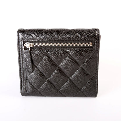 Classic Compact Flap Wallet Caviar 24m