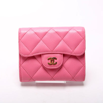 Chanel CC Flap Card Holder On Chain Caviar 31M