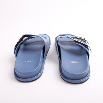Pearland FF Leather Slide Sandals Size 38