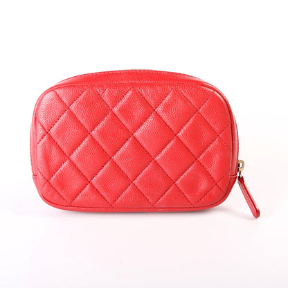 Cosmetic Case Quilted Small Caviar