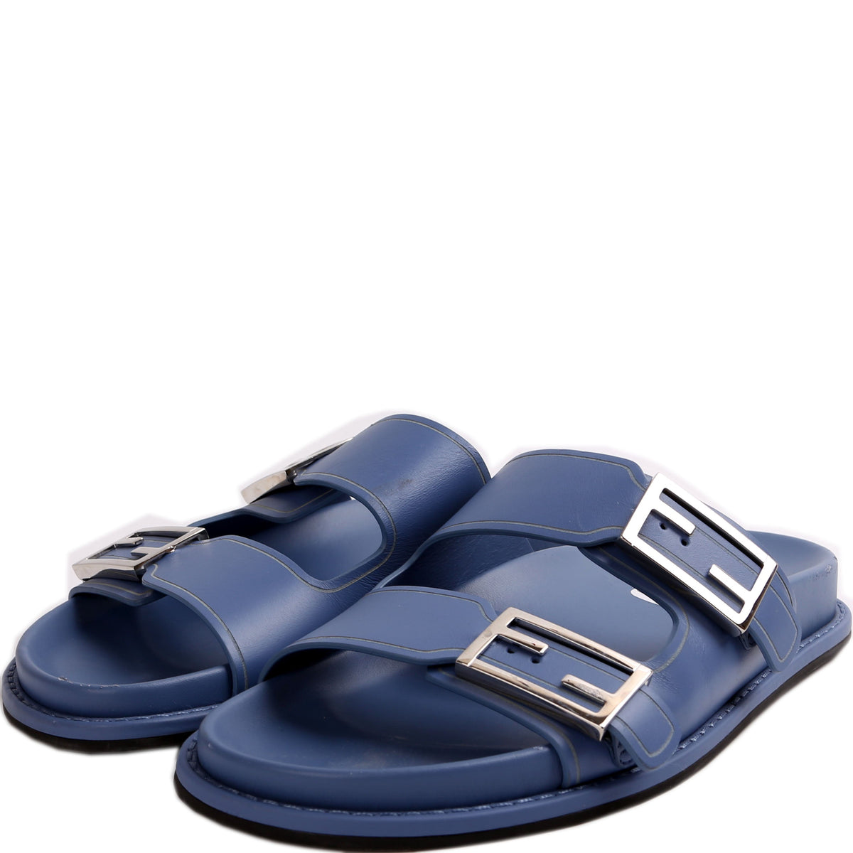 Pearland FF Leather Slide Sandals Size 38