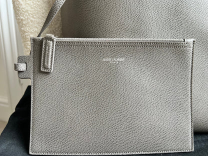 Yves Saint Laurent (YSL) Grey Shopping Tote