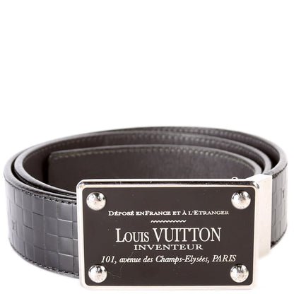 Inventeur Buckle Leather Belt Size 85/34