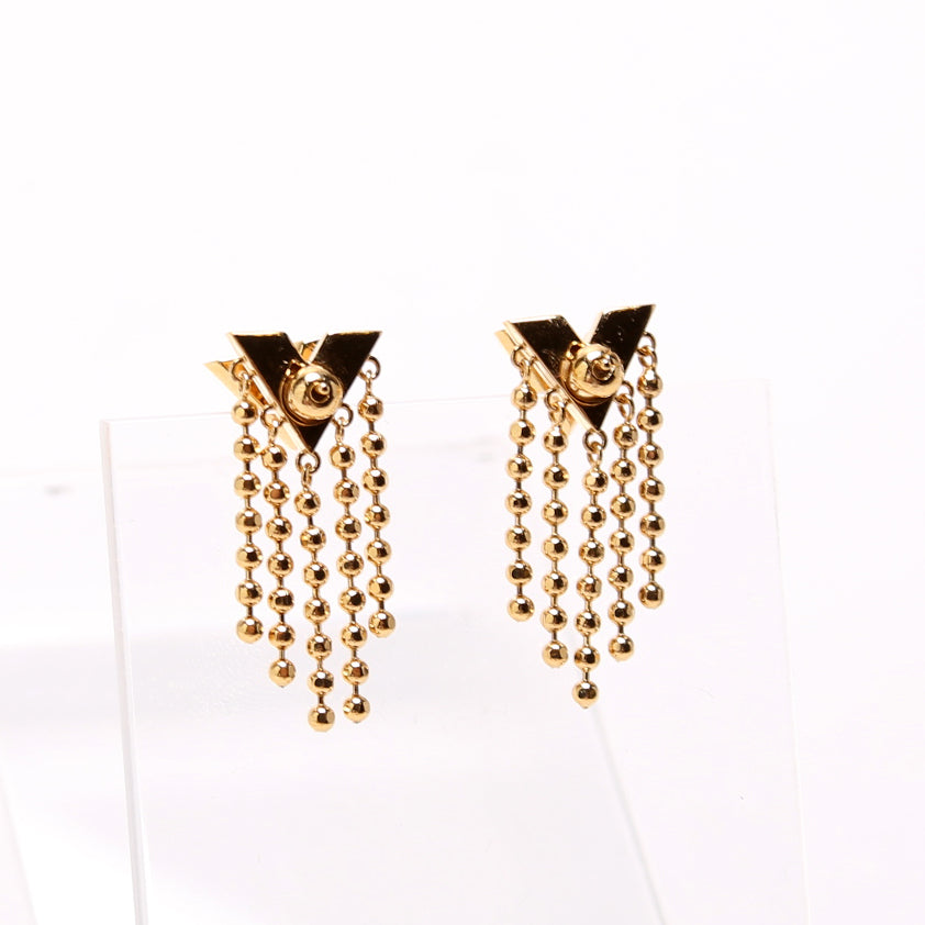 Essential V chain Drop Earrings