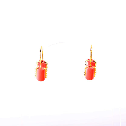 Essential V Studded Hoop Earrings