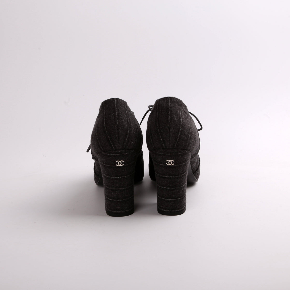 Cloth Lace Up Booties Size 42