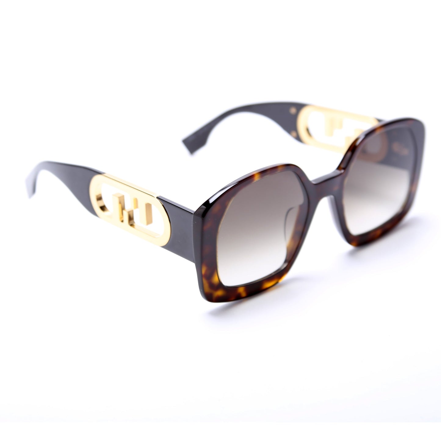 FE40048U O'Clock Geometric Acetate Sunglasses