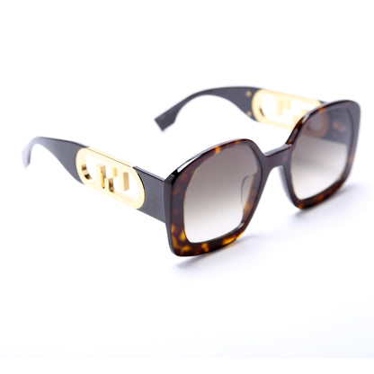 FE40048U O'Clock Geometric Acetate Sunglasses