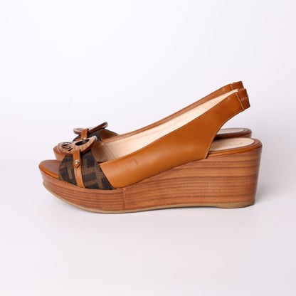 Zucca Slingback Wedges Size 38.5