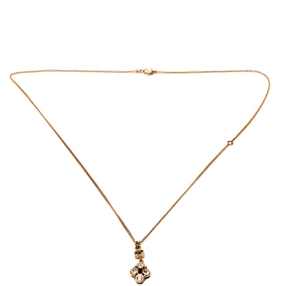 CC W/Rhinestone Drop Pendant