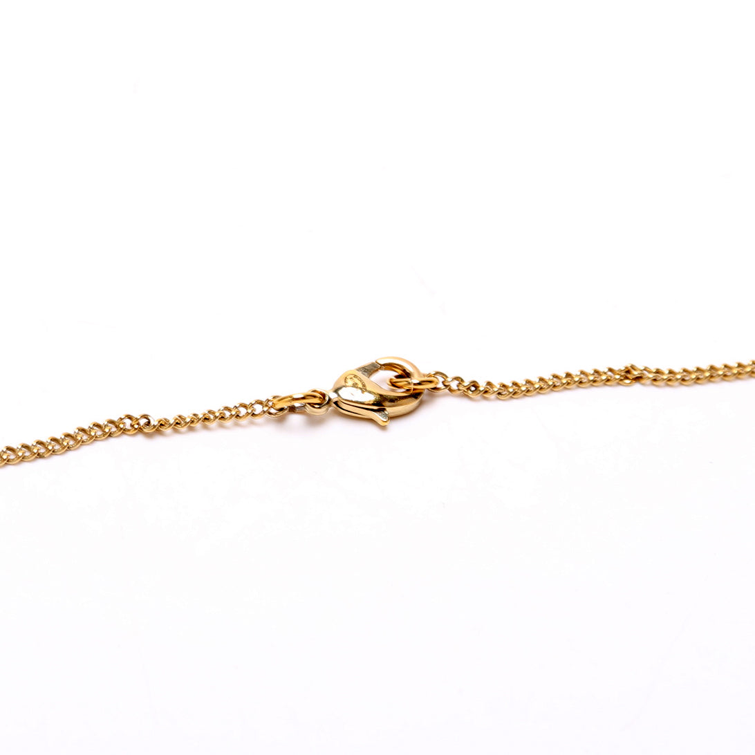 CC W/Rhinestone Drop Pendant