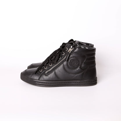 Pearl High Top Sneakers Size 37.5