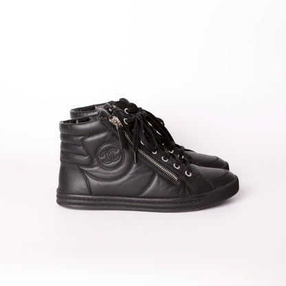 Pearl High Top Sneakers Size 37.5