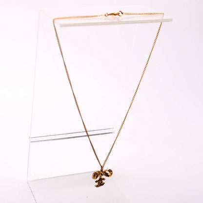 Crystal CC Bow Necklace