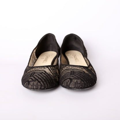 Lace Ballet Flats Size 39