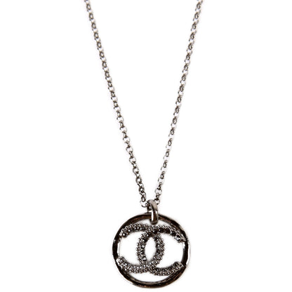CC Crystal Ruthenium Long Necklace