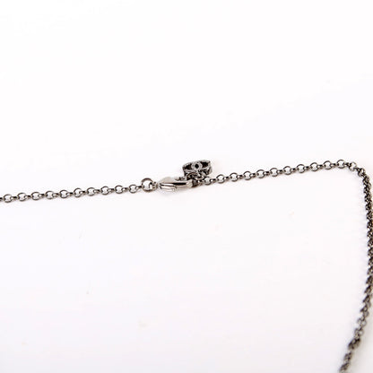 CC Crystal Ruthenium Long Necklace