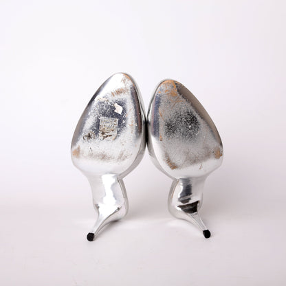 Metallic Goatskin CC Mules Size 38