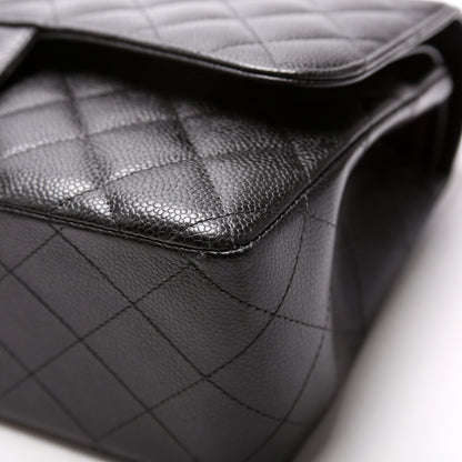 Classic Flap Jumbo Caviar RFID Black
