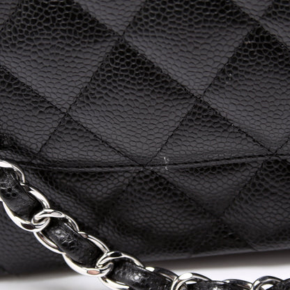 Classic Flap Jumbo Caviar RFID Black