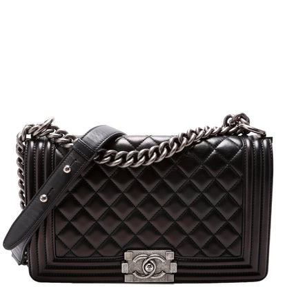 Boy Flap Medium Old Lambskin 23M Black