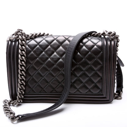 Boy Flap Medium Old Lambskin 23M Black