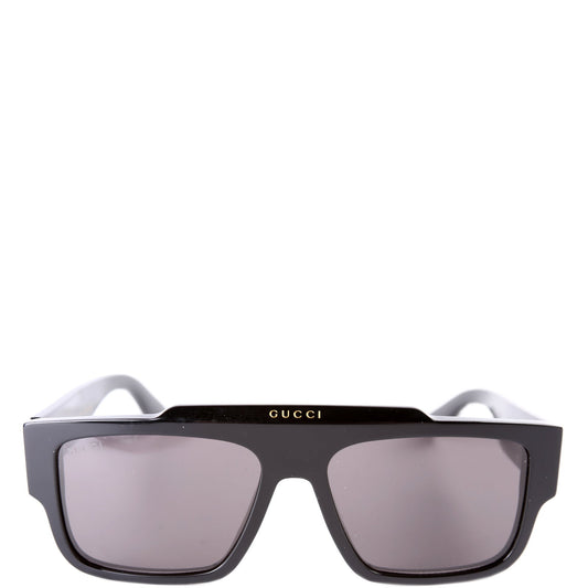 GG1460S Logo Rectangle Acetate Sunglasses Black