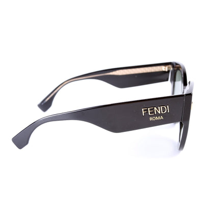 FF0435/S Square Cat Eye Sunglasses Black