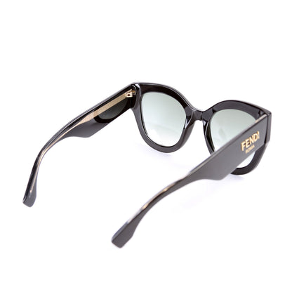 FF0435/S Square Cat Eye Sunglasses Black