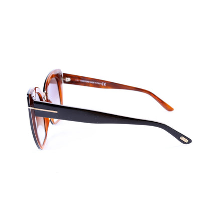 TF553 Samantha Cat Eye Sunglasses Black/Brown