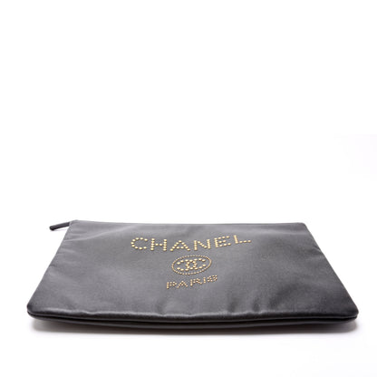O Case Large Deauville Studded 28M Black
