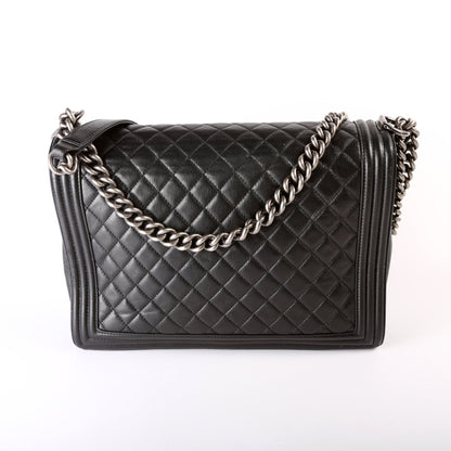 Boy Flap Large Lambskin 19M Black