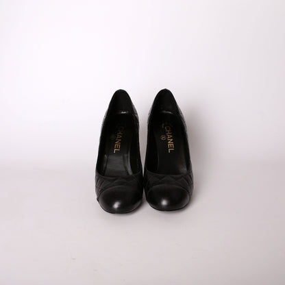 CC Cap Toe Leather Pumps Size 38.5