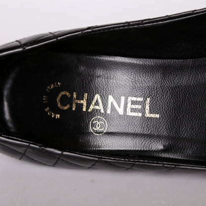CC Cap Toe Leather Pumps Size 38.5