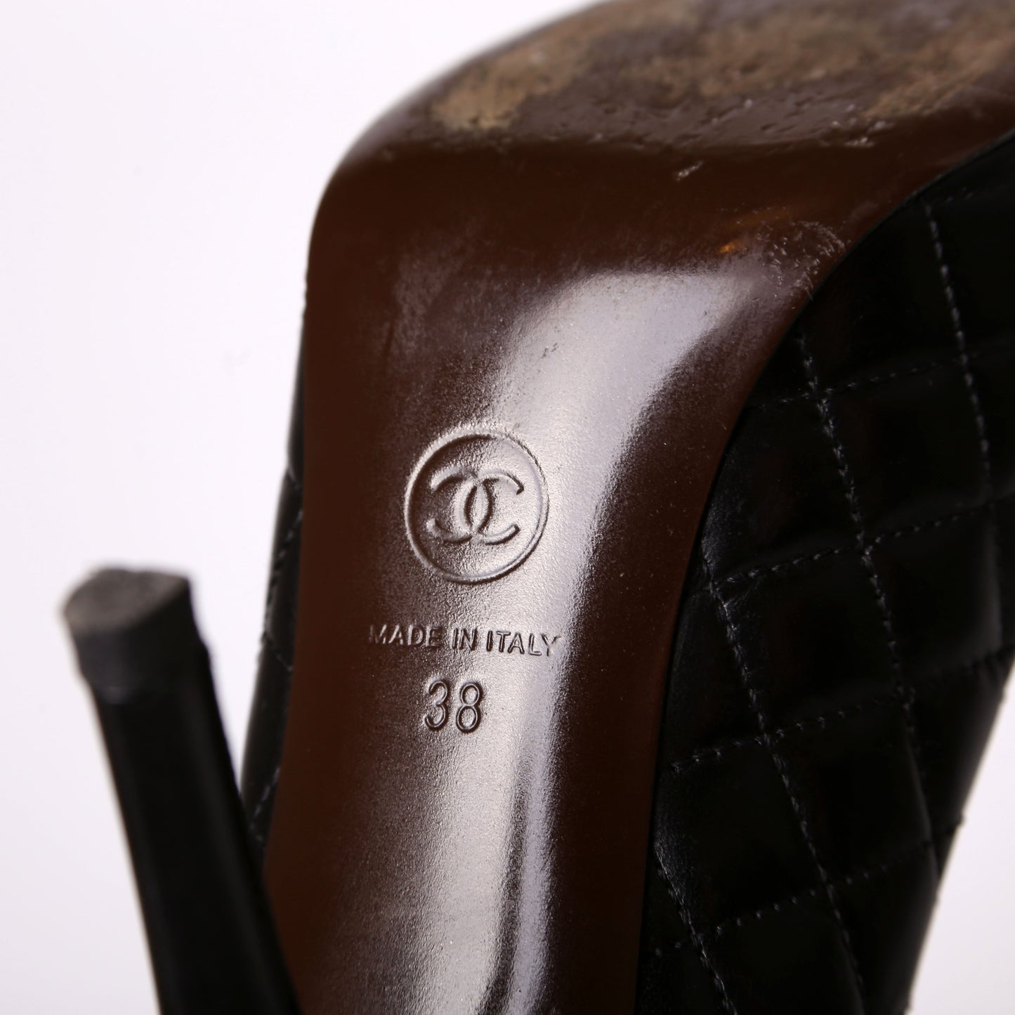 CC Cap Toe Leather Pumps Size 38.5