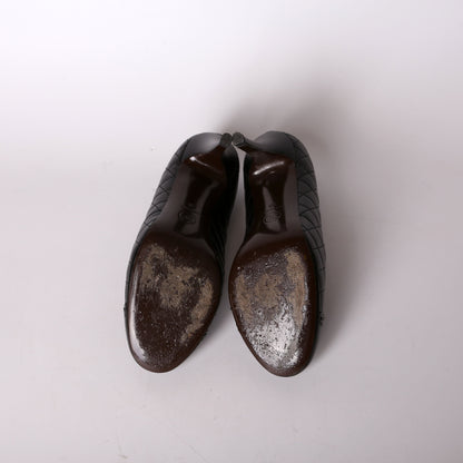 CC Cap Toe Leather Pumps Size 38.5
