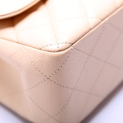 Classic Flap Jumbo Caviar 10-13M Nude