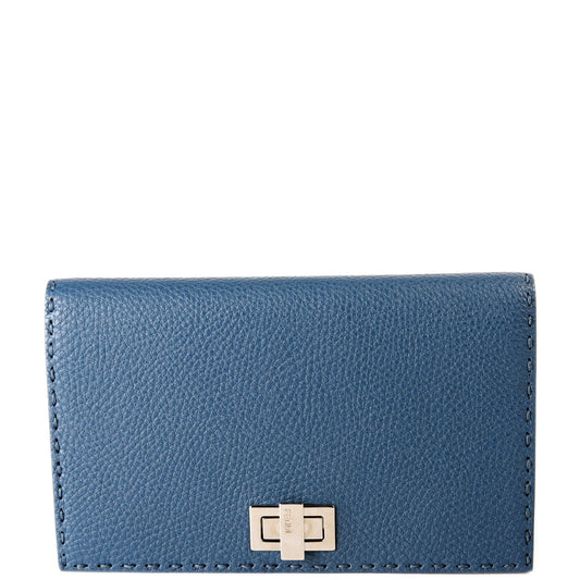8M0318 Selleria Mini Peekaboo Clutch Blue