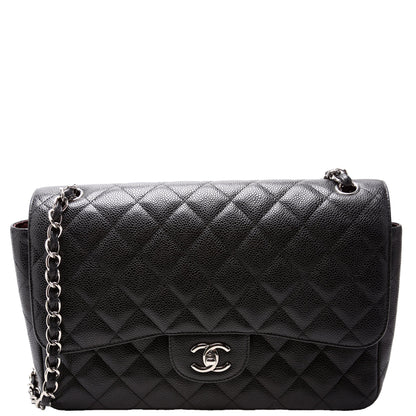 Classic Flap Jumbo Caviar 17-20M Black